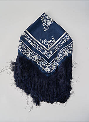 Foulard bleu MANGO femme