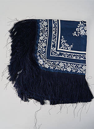 Foulard bleu MANGO femme