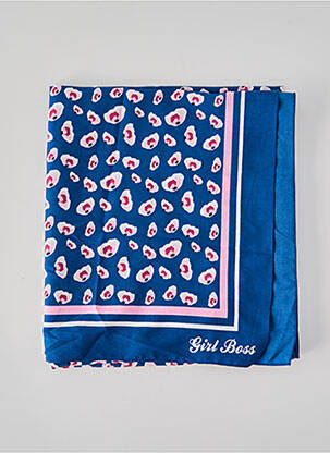 Foulard bleu PIECES pour femme