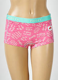 Shorty rose PIECES femme