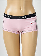 Shorty rose PIECES pour femme seconde vue