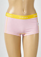 Shorty rose PIECES pour femme seconde vue