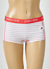 Shorty rouge PIECES pour femme seconde vue