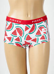 Shorty rouge PIECES pour femme seconde vue