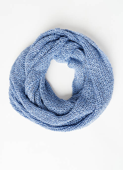 Col / Tour de cou bleu PIECES pour femme