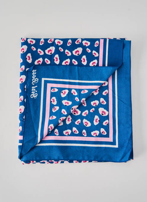 Foulard bleu PIECES pour femme