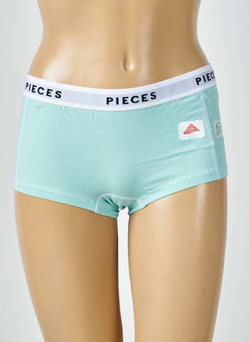 Shorty vert PIECES pour femme
