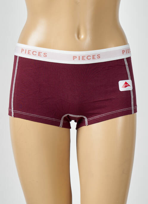 Shorty marron PIECES pour femme