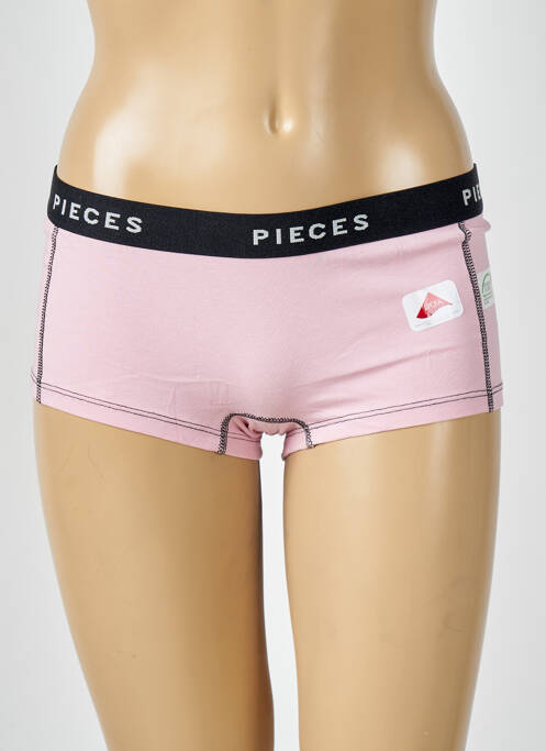 Shorty rose PIECES pour femme