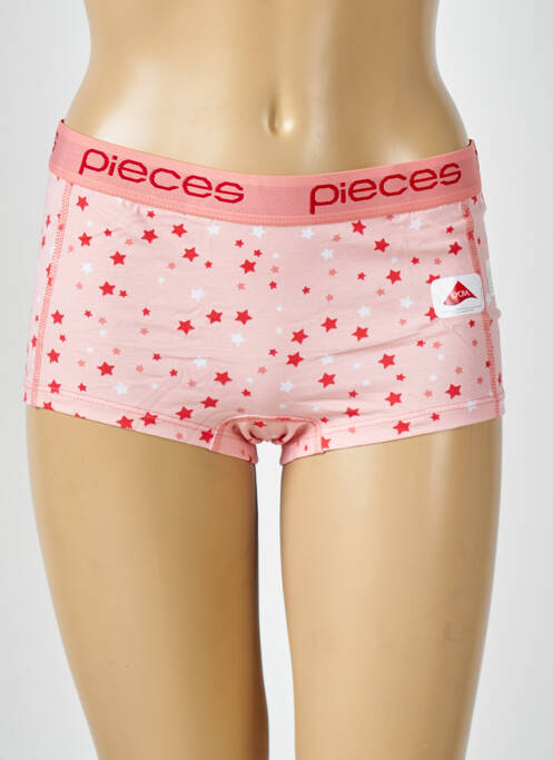 Shorty rose PIECES pour femme
