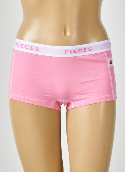 Shorty rose PIECES pour femme