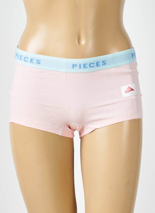Shorty rose PIECES pour femme