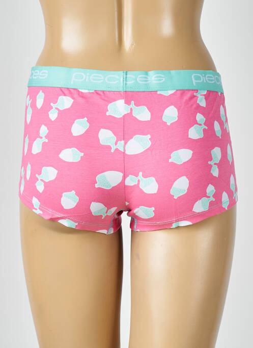 Shorty rose PIECES pour femme