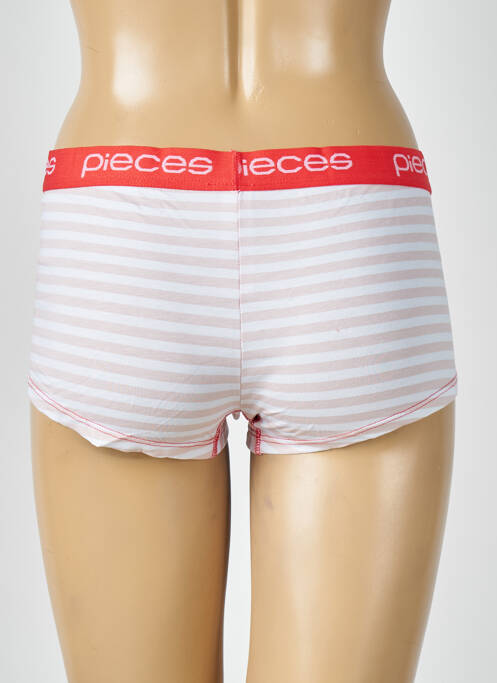 Shorty rouge PIECES pour femme