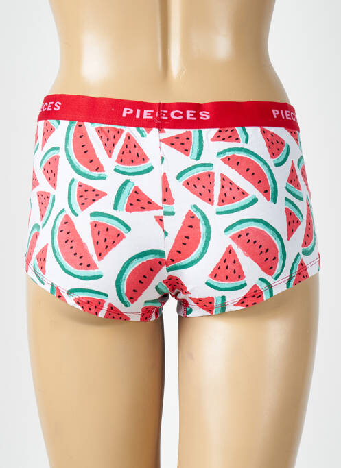 Shorty rouge PIECES pour femme