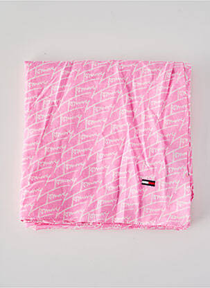 Foulard rose TOMMY HILFIGER pour femme