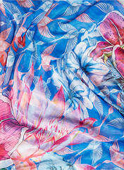 Foulard bleu DESIGUAL pour femme seconde vue