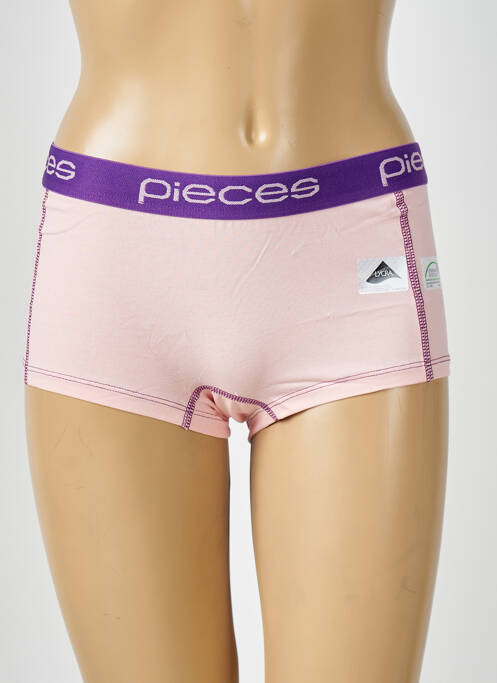 Shorty rose PIECES pour femme