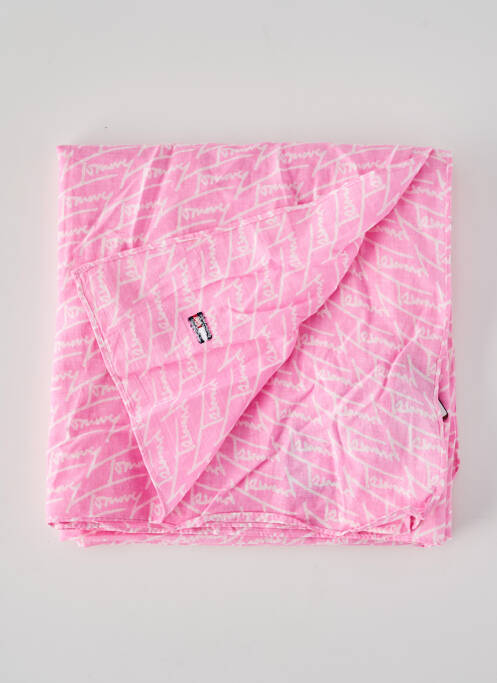 Foulard rose TOMMY HILFIGER femme