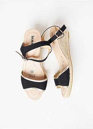 Sandales/nu pieds talon compensé talon de 4 à 6cm noir ISOTONER femme