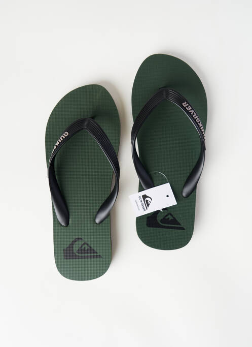 Tongs vert QUIKSILVER pour homme