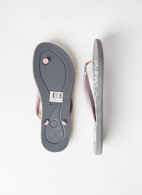 Tongs gris ISOTONER pour femme