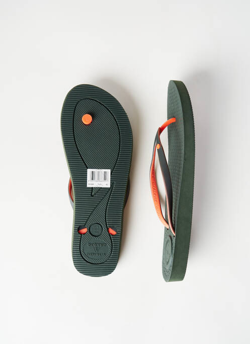 Tongs vert ISOTONER homme