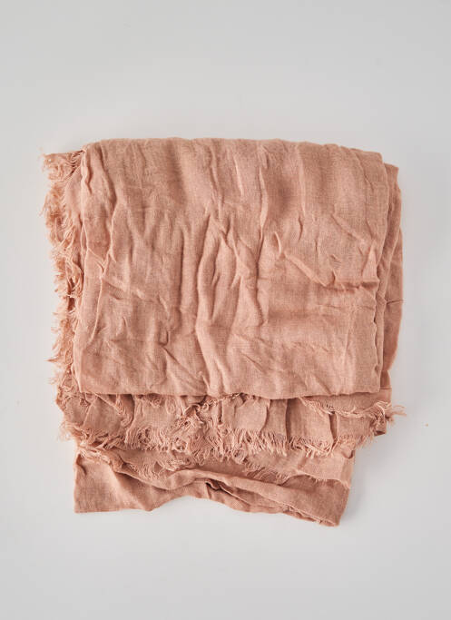 Foulard rose MANGO pour femme