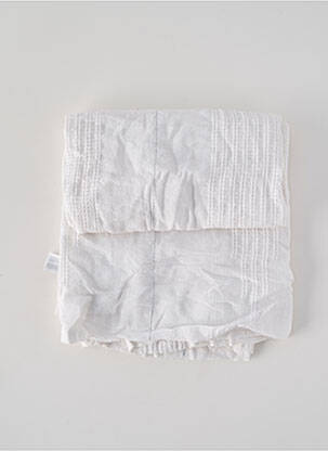 Col / tour de cou blanc EDC femme