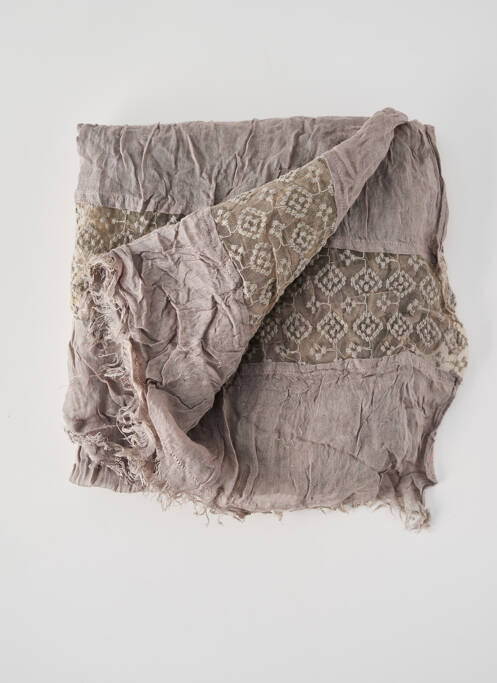 Foulard gris PIECES pour femme