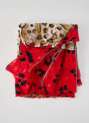 Foulard rouge BIRDS ON THE RUN pour femme