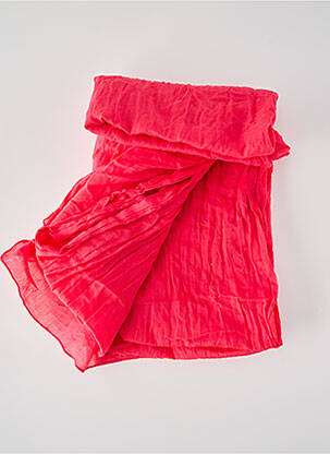 Foulard rose FRANSA femme