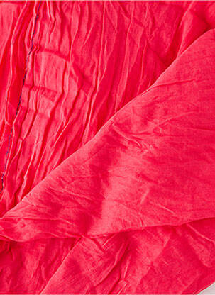 Foulard rose FRANSA femme