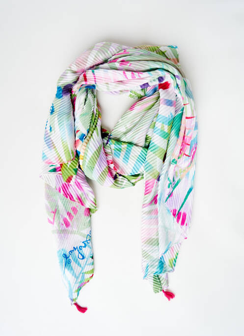 Foulard rose DESIGUAL pour femme