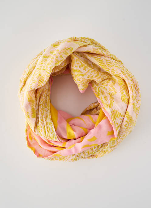 Foulard jaune PIECES pour femme