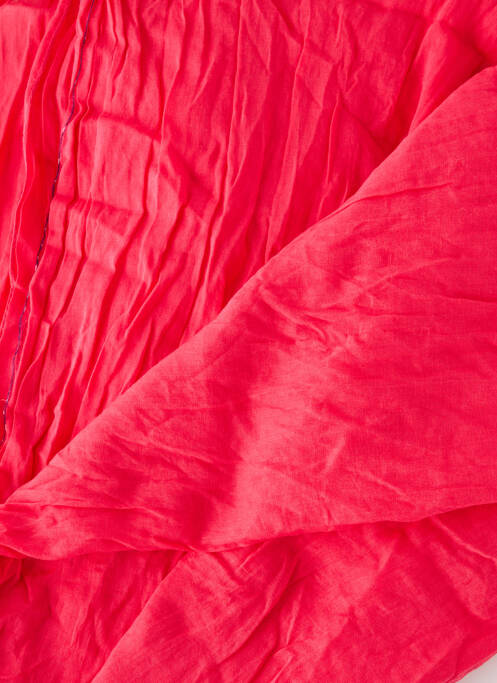 Foulard rose FRANSA femme