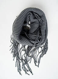Echarpe gris PIECES femme