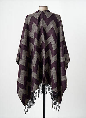 Poncho marron ONLY femme