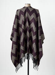 Poncho marron ONLY pour femme seconde vue