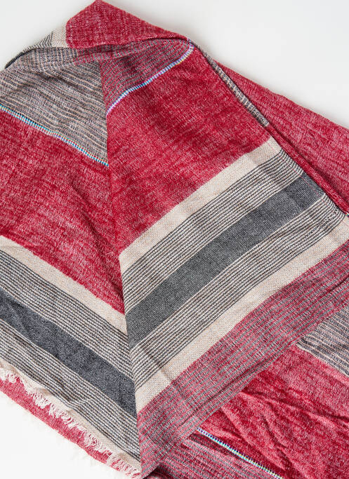 Foulard rose DOUBLE AGENT pour femme