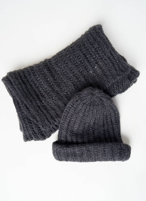 Echarpe gris PIECES pour femme