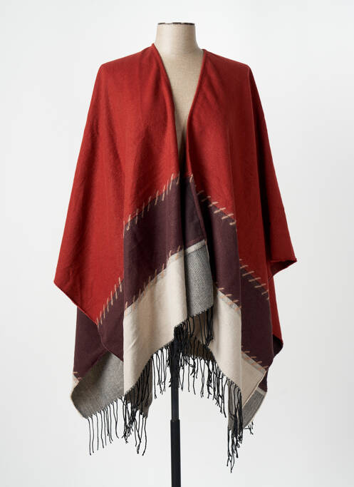 Poncho marron ONLY pour femme