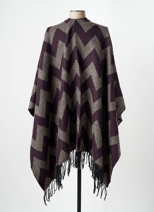 Poncho marron ONLY pour femme