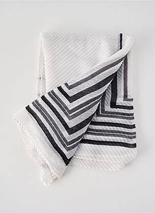 Echarpe blanc PIECES pour femme