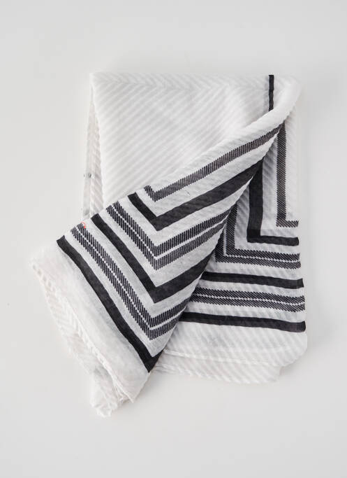 Echarpe blanc PIECES pour femme
