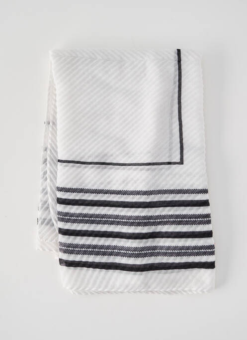 Foulard blanc PIECES pour femme