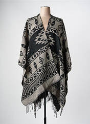 Poncho noir ONLY pour femme seconde vue