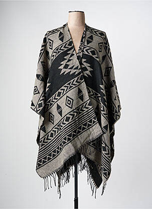 Poncho noir ONLY pour femme