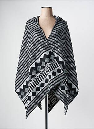Poncho noir ONLY pour femme