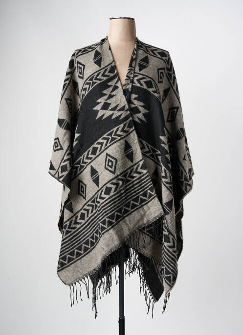 Poncho noir ONLY pour femme